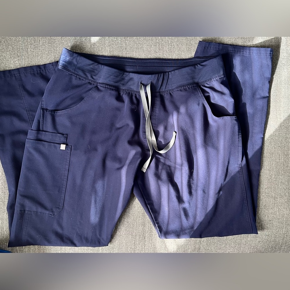 Figs Navy Blue Kade cargo Scrub Pants